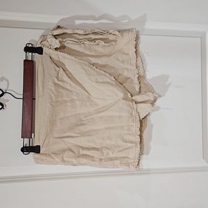 Just Fab Linen Wrap Skort